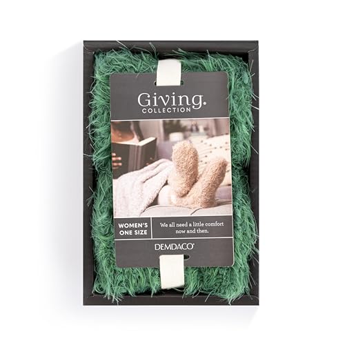 DEMDACO Fuzzy Women's One Size Polyester Blend Crew Style Gift Boxed Giving Socks3