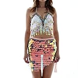Material: la falda de danza del vientre está hecha de poliéster y lentejuelas. Este disfraz de gasa para danza del vientre es ligero en peso, suave en textura y cómodo de llevar.