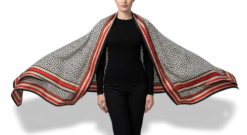 Image of Floral Printed Silk stole | silk Scarf for Women | stylish silk stole for women | Soft Lightweight Stole, Shawl & Neck Wrap | Scarf for Wedding, Party, Travel & Casual Wear