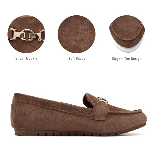Image of VERDASCO Women's Loafers Comfort Slip-Ons Flat Work Shoes Casual Moccasins Penny Loafers Lady Dress Shoes