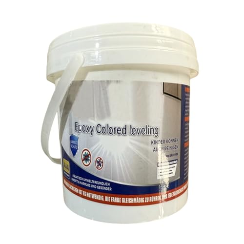 Pintura epoxi para suelo de hormigón, revestimiento de efecto mármol de alto brillo, fórmula autonivelante a base de agua, acabado de color antideslizante, ideal para encimeras, azulejos, acabado de