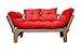 Produktbild Sofabett Sésamo, Natürlich. Rot Futon, 200x82x32 cm.
