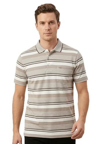 Image of GODFREY Half Cotton Polo T Shirt for Man with Pocket - Regular Fit Mens Collar Tshirt