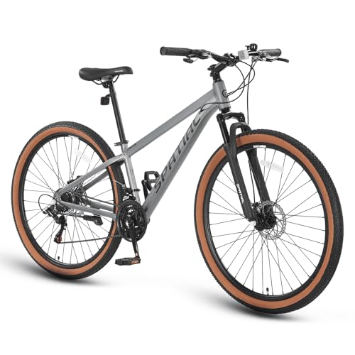 SPATIAL MTB Bicicleta de Montaña para Adultos y Jóvenes - 29/27,5/26/24 Pulgadas, 8/21 Velocidades, Frenos de Disco Mecánicos Dobles, Cuadro de Aluminio, Suspensión Delantera, Asiento Ajustable