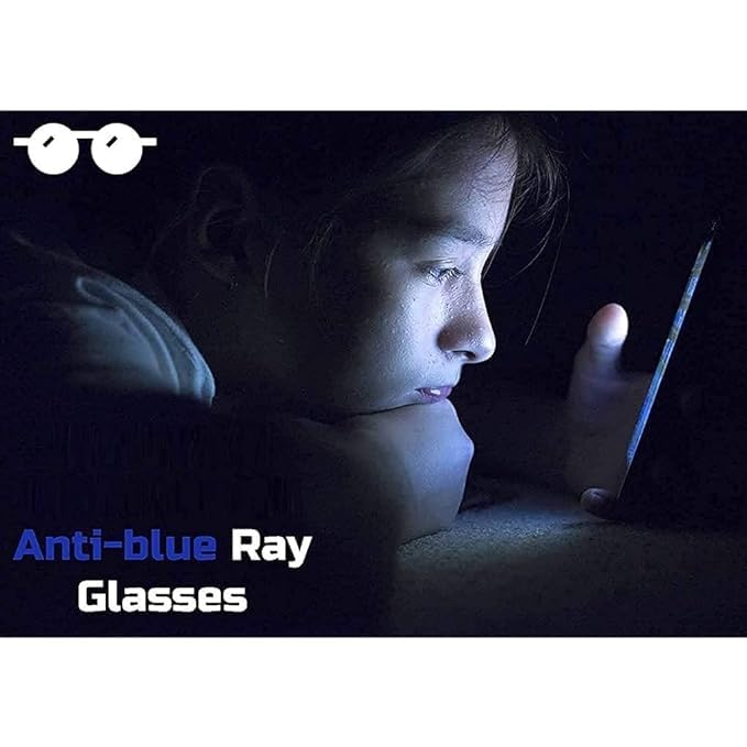 Image of Square Spectacles Clear Anti Blue Ray Blocking BlueCut Anti Glare Reduce zero Power Mobile computer Laptop Gaming protection For Men & Women (Free Size)