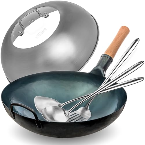 Wok redondo YOSUKATA con tapa y accesorios miniatura 1