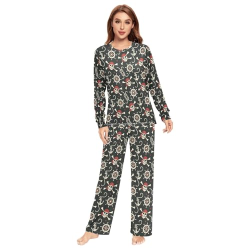 Laprad Men's Women's Long Sleeve Pajama Sets Comfy 2 Piece Loungewear2