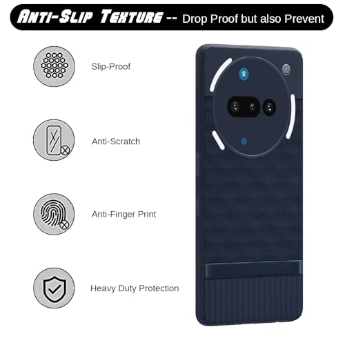 Image of Shockproof Case for Nothing Phone (3a) 5G | Full Camera Protection | TPU Flexible Back Cover for Nothing Phone (3a) 5G (Steel Blue)