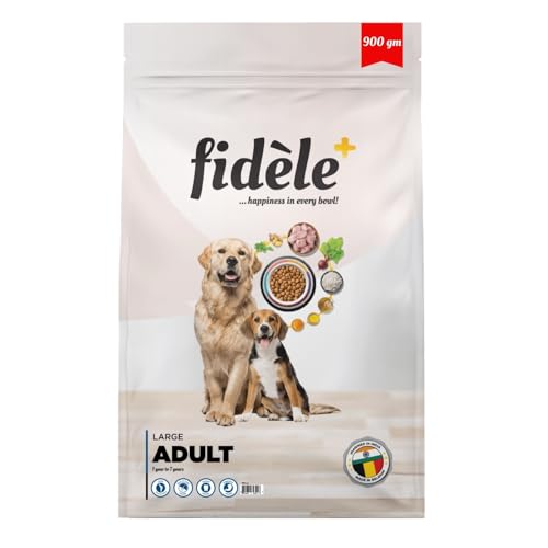 Image of Fidele+ Adult Large Breed Dog Food | 900g | Glucosamine for Joint Support | Omega 3 & 6 | High Protein | Muscle Strength & Coat Health