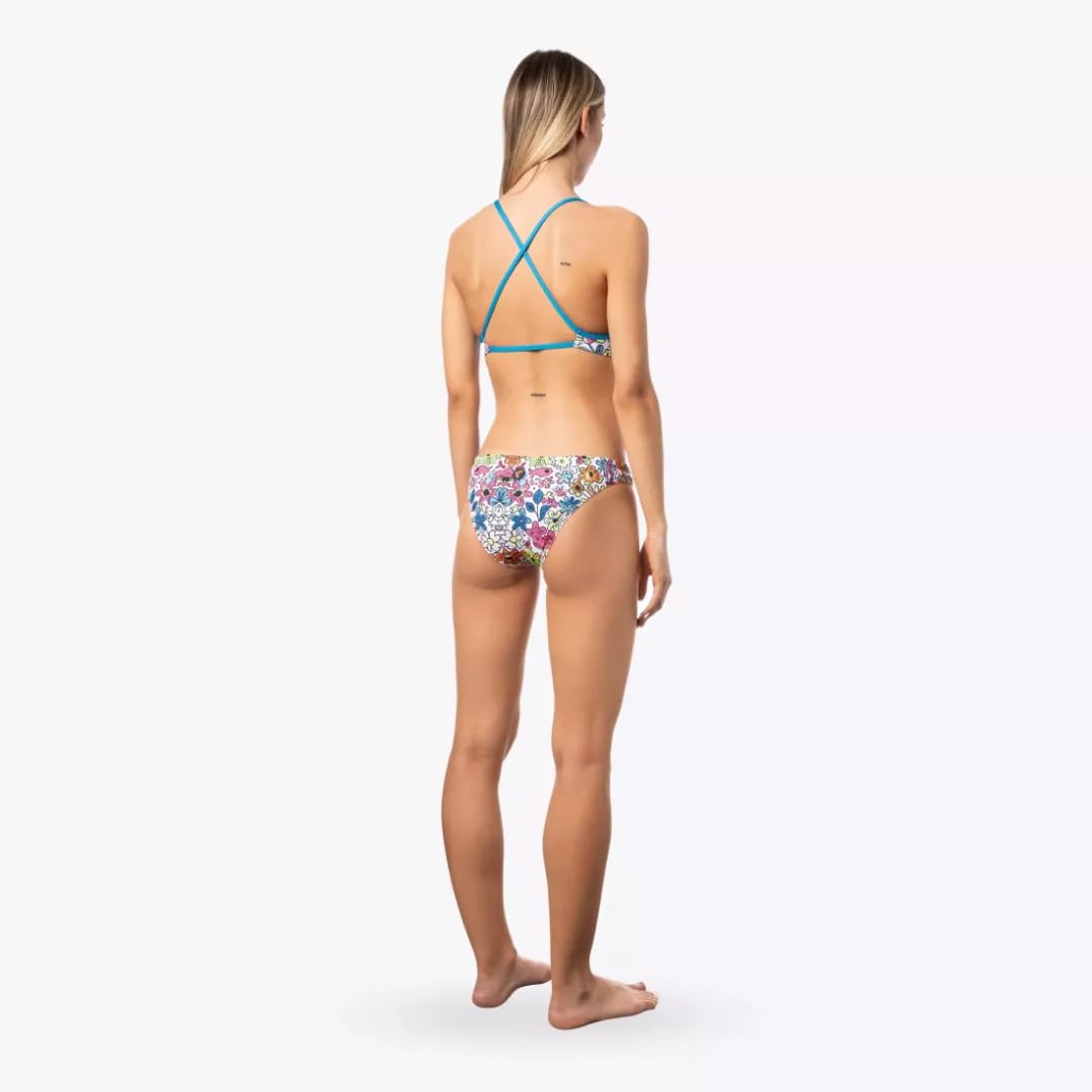 Okeo Costume Piscina Donna, Costume Nuoto Donna, Due Pezzi, Push up con Coppe Estraibili, Tessuto in Revolutional Shiro, Foderato, Fantasia