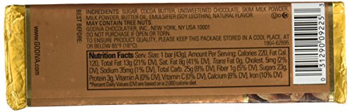 Godiva Chocolatier Solid Chocolate, 1.5 Ounce (Pack Of 4) - Packaging May Vary #TOP1