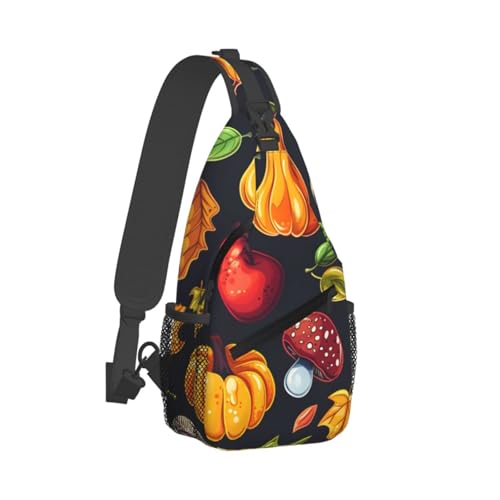 Mochila cruzada ligera para mujer y hombre estilo calabaza miniatura 2