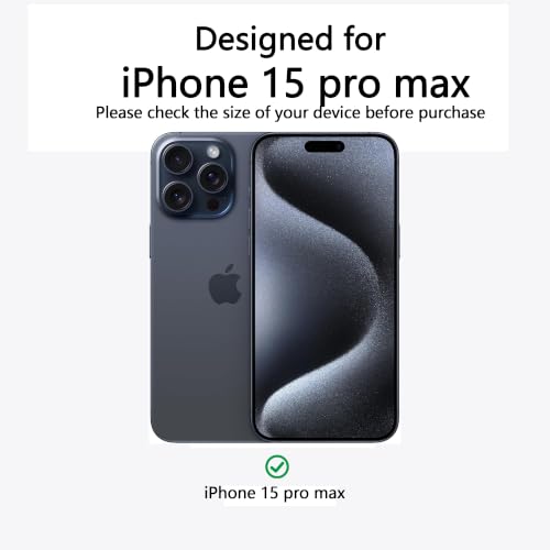 Image of for iPhone 15 pro max Case [Compatible with Magsafe]Translucent Matte Phone Cover, [10 FT Military Grade Drop Protection] Slim Durable Shockproof Protective Bumper (Black Magnetic, iPhone 15 pro max)