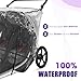 Clear Stroller Rain Cover Compatible with BOB Gear Duallie Strollers, Windproof and Waterproof, Protect from Sun Dust Snow