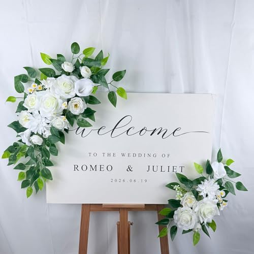 Dossier de chaise et table de mariage : simulation de rose et décor floral - 6