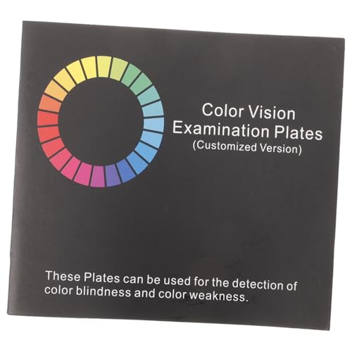 CIYODO Vision Book with Color Charts for Eye Exam Comprehensive Color Blindness Test Chart with Plates for Self Assessment