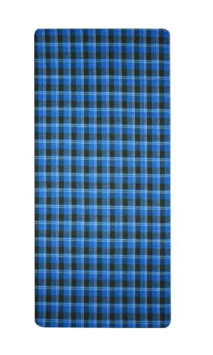 Image of BLUE Leaf Men's Cotton Multi Color Lungis 2.25 Meter (Set of 2)