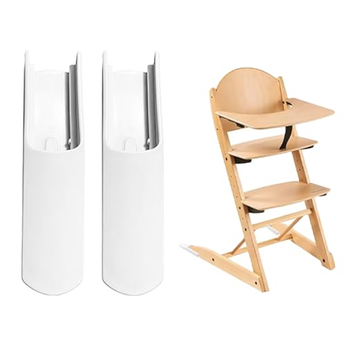 Juego de 2 insertos para silla alta Stokke Tripp Trapp, cubiertas antideslizantes para patas prolongadas, accesorio anticaída, seguridad y comodidad, blanco
