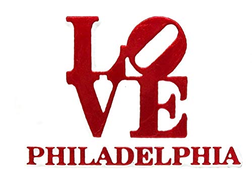 Imán decorativo Philadelphia Love para refrigerador miniatura 1