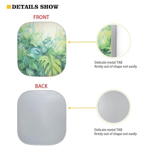 Image of Palm Leaf Sun Shade for Car Windshield Foldable Front Windshield Shade for Sun Auto Vehicle Shield Reflector Blocking Screen Cover Fit Car Front Window for Trucks SUV Van