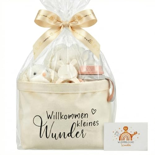 Xuniea Bolsa de pañales de regalo para bebé, con tarjeta de felicitación y...