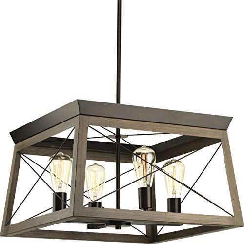 Briarwood Collection 4-Light Coastal Chandelier Light Antique Bronze #TOP6