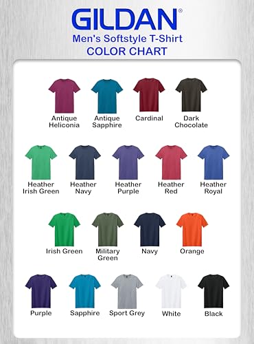 Gildan Custom Softstyle T-Shirt - Personalized US-Cotton Men Tee Shirts - Add Front & Back Design with Your Image Text Photo3