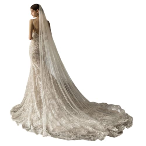 Velo de novia de perlas ideal para bodas y despedidas de soltera