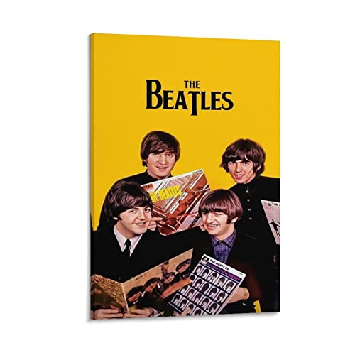 Poster rétro The Beatles – Peinture murale décorative sur toile – Impression d’art moderne pour chambre à coucher – 60 x… - Les Beatles, Paul McCartney, John Lennon, RIngo Starr, George Harrison Poster rétro The Beatles - Peinture murale décorative sur toile - Impression d'art moderne pour chambre à coucher - 60 x…