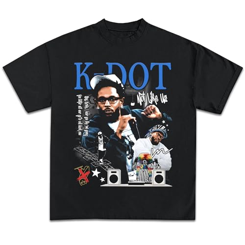 RIGERS FITNESS Kendrick Shirt Say DR.AK.E Rapper Graphic Tee Rap Hip Hop T-Shirt Sweatshirt Hoodie (US Alpha One Size Regular Regular KDOT)