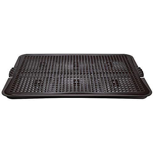 Sanitário Canino Xixi Dog Banheiro Pet Tapete Higiênico Cães Plast Pet Cor:Preto