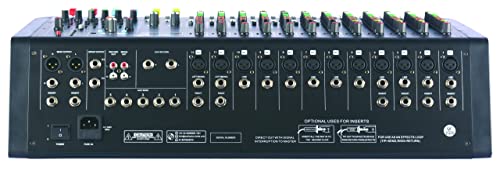 Image of Studiomaster ORB-1222 Professional 12 Channel DJ Mixer With One Knob Compression, DSP-Based Dual Multi-EFX Processor, Built-In USB MP3 Media Player And Recorder, Black