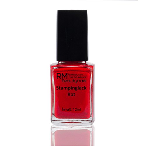 RM Beautynails Vernis à ongles pour stamping Rouge 12 ml Cover
