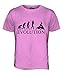 Candymix Ringen Evolution des Menschen Herren T Shirt, Größe Small, Farbe Rosa