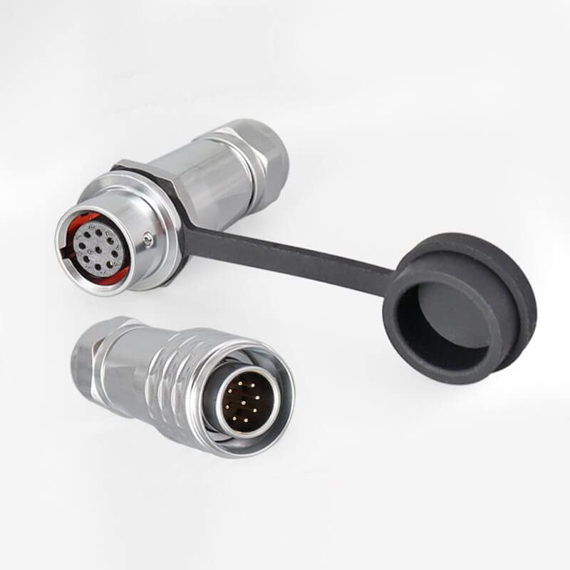 SF12 9 Pin Male Female Metal Aviation Industrial Docking Camera Cable Waterproof Circular Push-Pull Quick