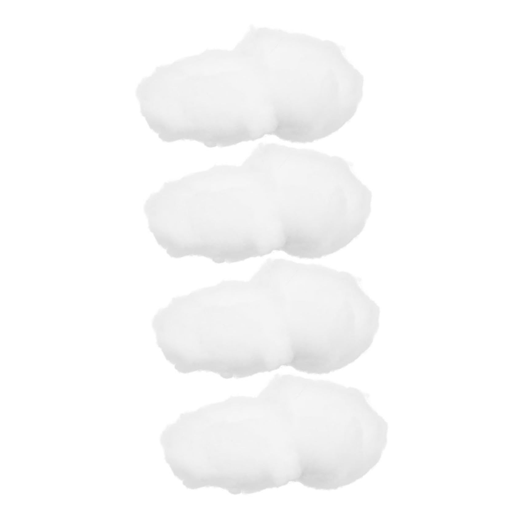 Pendentifs nuages 3D en coton pour décoration intérieure lot de 4