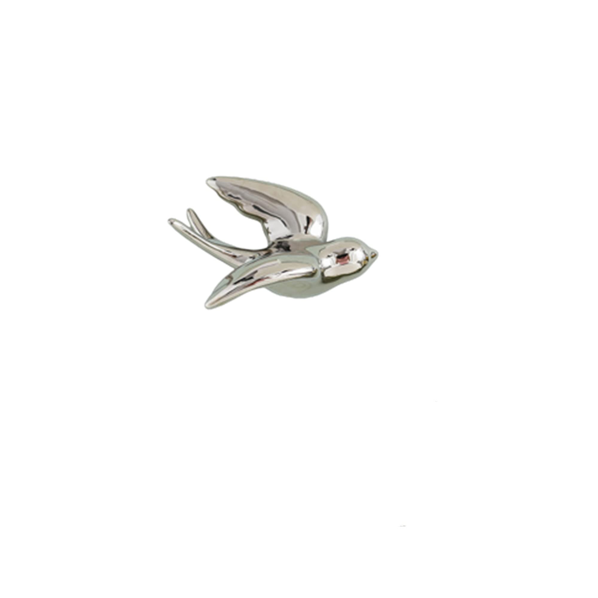 GDHKDDFL Stylish wall decorations, 3D Flying Birds Wall Decor Hanging Bird Ceramic Sculpture Mounted Home DecorationGolden Left,Small(Silver Right,Small)