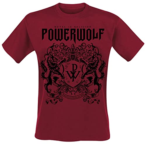 Powerwolf Logo (Red) Uomo T-Shirt Rosso M 100%