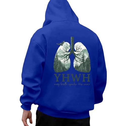 Mens Hoodies Pullover Graphic Print Hoodie Casual Loose Fit Sweatshirt Warm Fleece Hooded Top for Fall Winter2