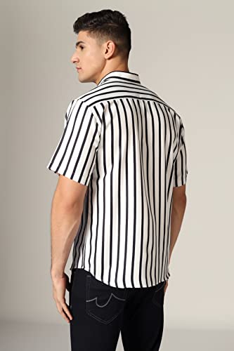 Image of GRECIILOOKS Shirt for Men | Casual Stylish | Short Sleeve | Formal | Man's Regular fit | Rayon Shirts | Summer-Button Down