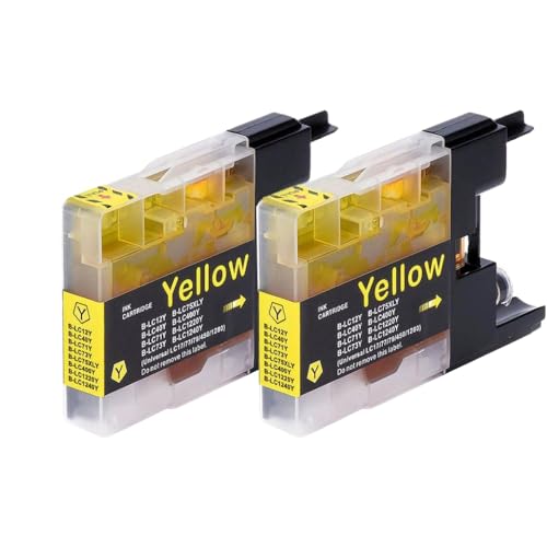Cartouche d'encre jaune LC12 LC40 compatible avec les imprimantes Brother DCP et MFC