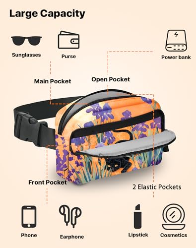 Image of Cat Fanny Pack for Women Belt Bag Fashion Everywhere Waist Pouch Lightweight Crossbody Bags with Adjustable Strap