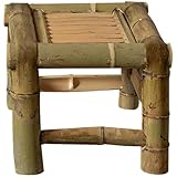 Petite chaise en bambou : naturelle et sûre, notre tabouret rétro est fabriqué en bambou naturel, sans peinture, et peut être utilisé en toute sécurité comme marchepied de chevet