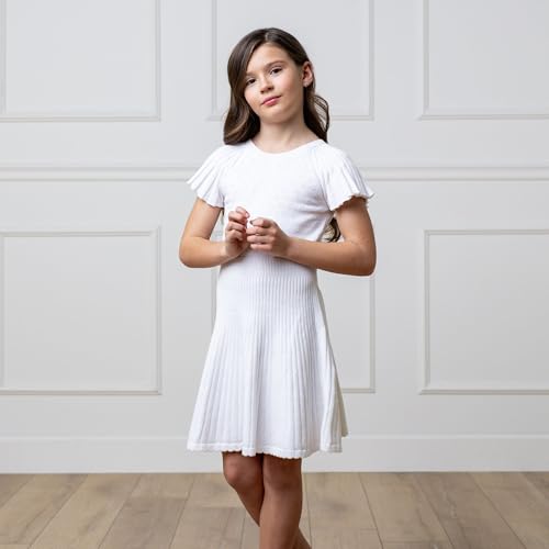 Image of Hope & Henry Girls' Milano Tipped Sweater Dress