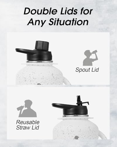 Image of Coolflask 64 oz Water Jug with Handle, Half Gallon Insulated Water Bottle