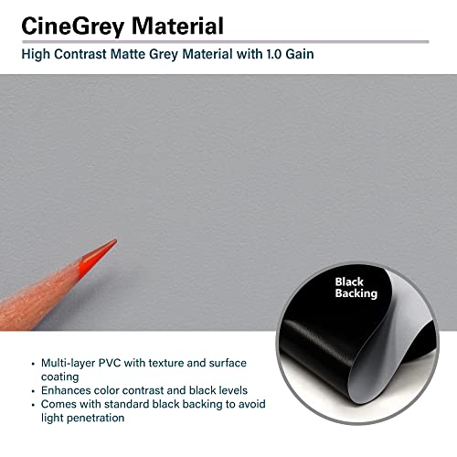 Image of Elite Screens Aeon Series 135-Inch Fixed Frame Projector Screen, Zero Edge Design, ISF-Certified, Compatible with Standard, Short, and Ultra Short Throw Projectors, Perfect for Home Theater - AR135H2