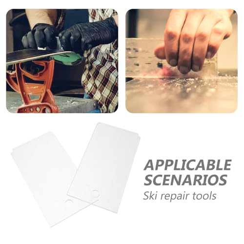 HEMOTON Raspadores de Cera para Snowboard 2 Piezas, Acero Inoxidable, Herramienta para Mantenimiento y Encerado de Tablas de Esquí, Accesorios para Deportes de Invierno y - imagen 8