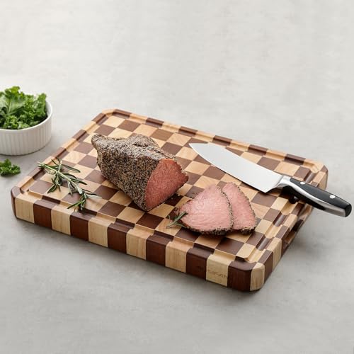 Tabla de Cortar de Madera Acacia Grande, Rectangular miniatura 4