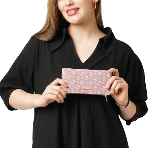 Image of Lavie Women's Safain Monogram LL Print Bifold Wallet | Ladies Purse Handbags