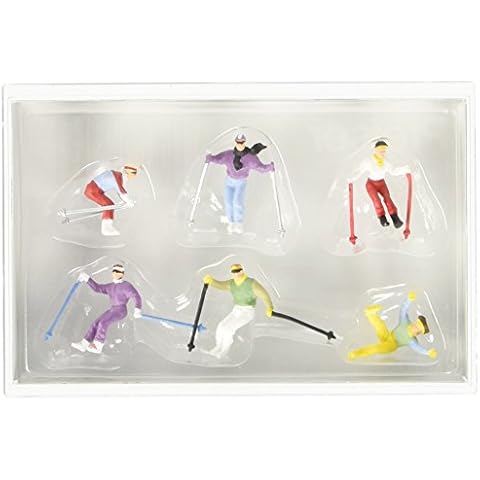 Preiser 1:87 Scale Downhill Skiers Set Cover